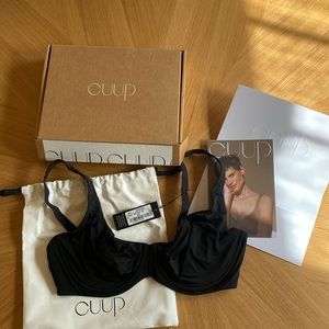 Cuup The Scoop Micro Black Bra, 38C BRAND NEW W/TAGS